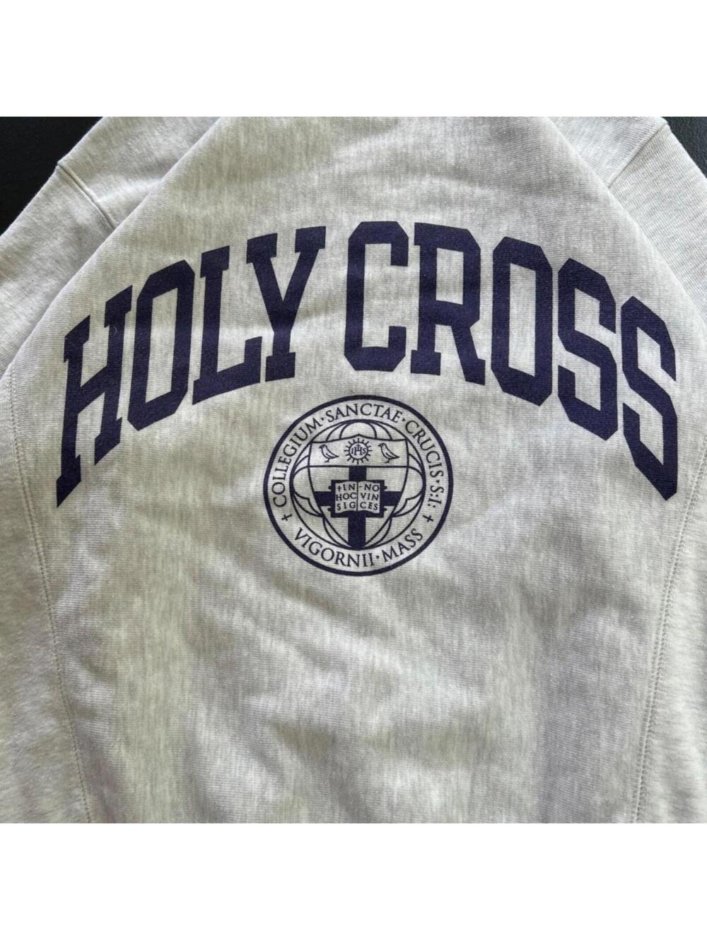 Vintage Champion Reverse Weave Holy Cross Striped Crewneck View 2